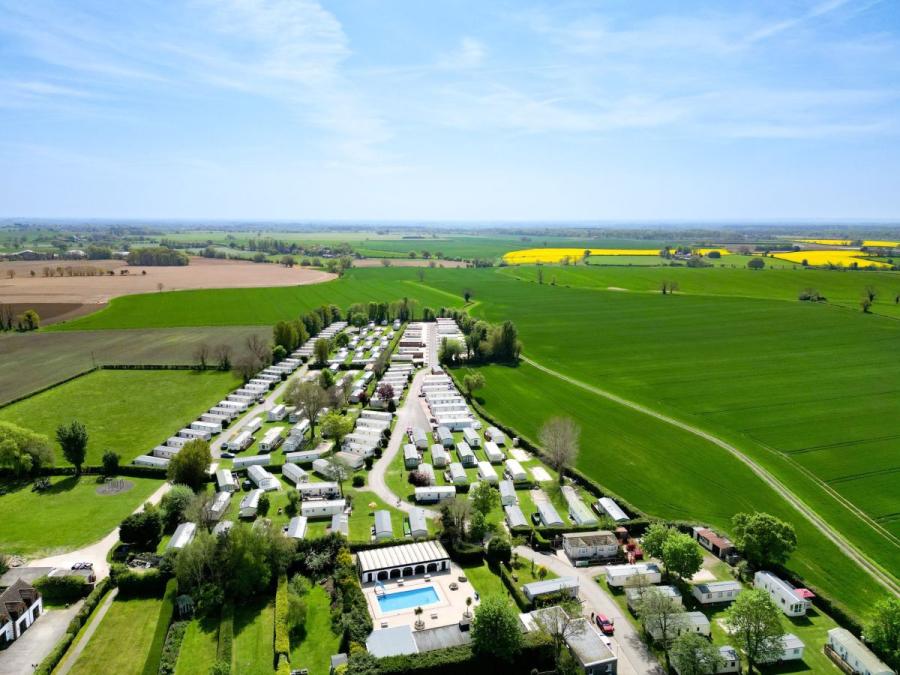 looking down over White Rose Holiday Park