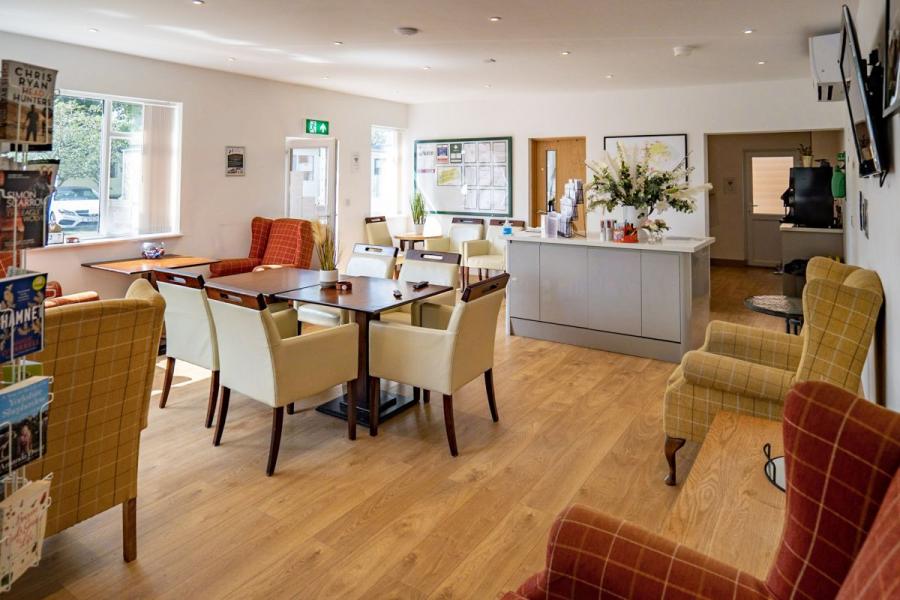 inside the restaurant at White Rose Holiday Park
