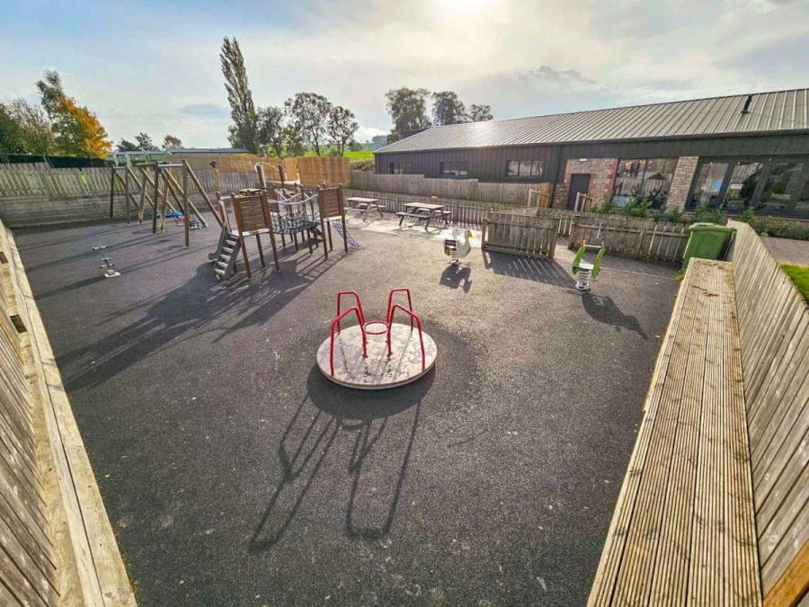the kids adventure playground at Wild Rose Holiday Park
