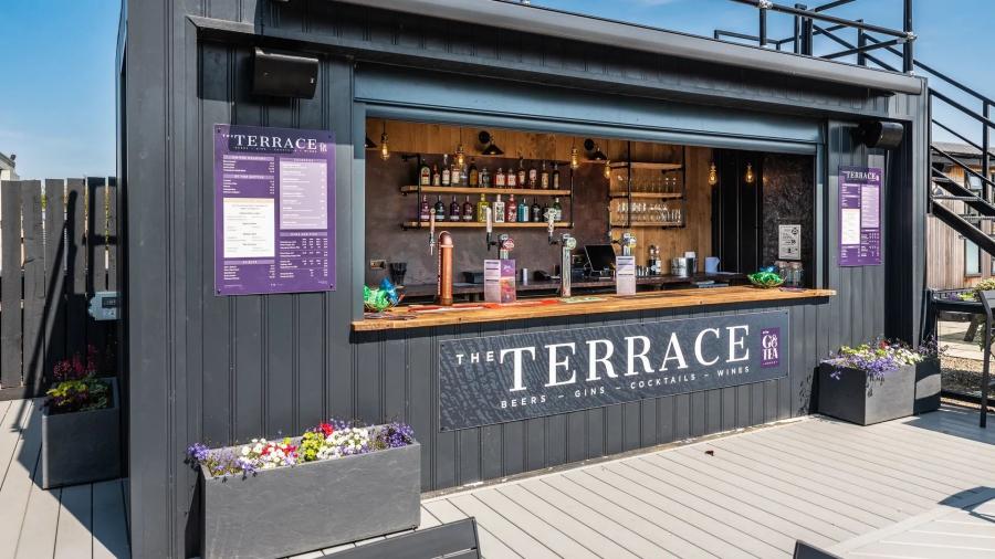 outside drinks bar at Angrove Country Park
