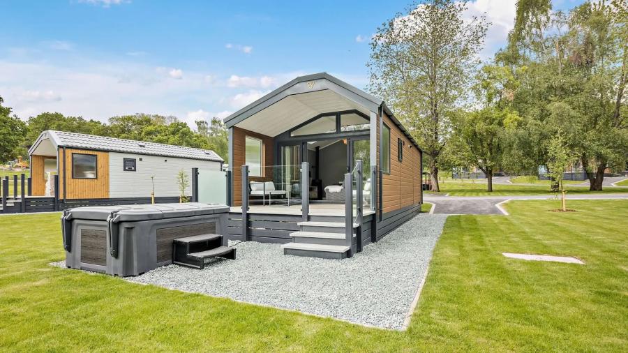 lodges at Bryn Morfydd Lodge Park