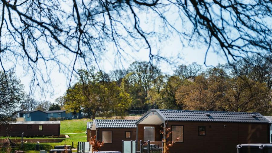view of the grounds at Bryn Morfydd Lodge Park