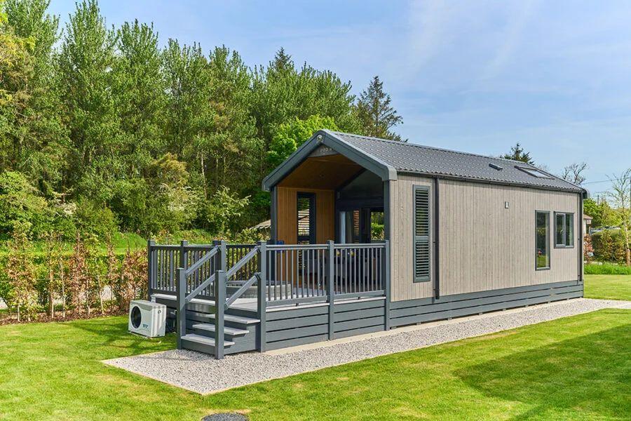 luxury pods at Cornish Meadows Holiday Park