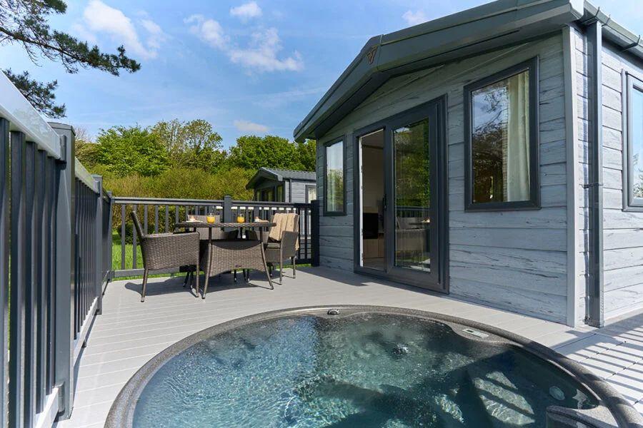 lodge holidays with hot tubs in Hayle, Cornwall