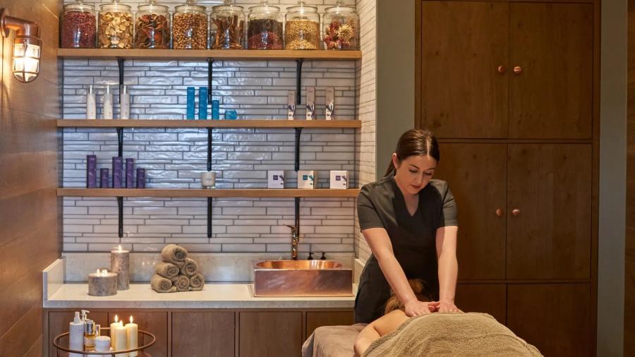 getting a massage on holiday at Dylan Coastal Resort