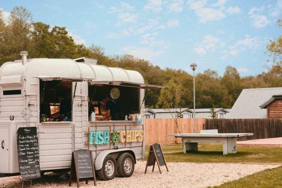 the snack shack for food at Green Hill Farm Holiday Village