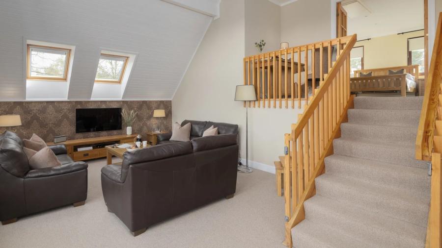 interior of a lodge at Hexham Lodges