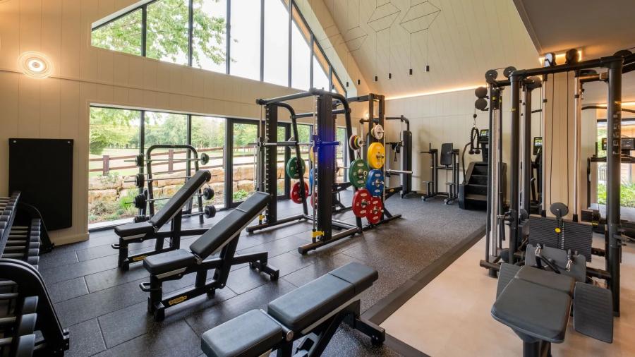 the gym at Laceby Manor Resort