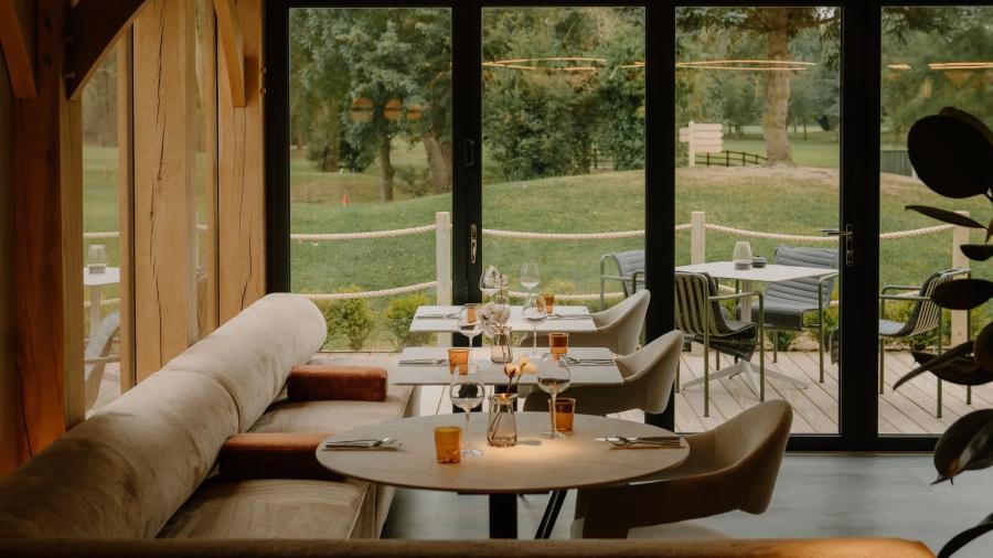 views from the venue to the grounds at Laceby Manor Resort