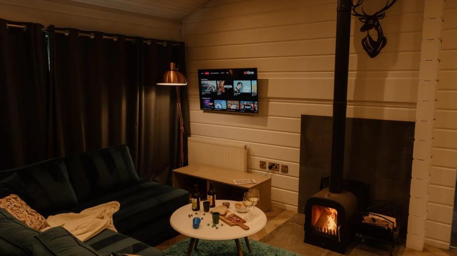 inside a luxury lodge at Aysgarth Holiday Resort