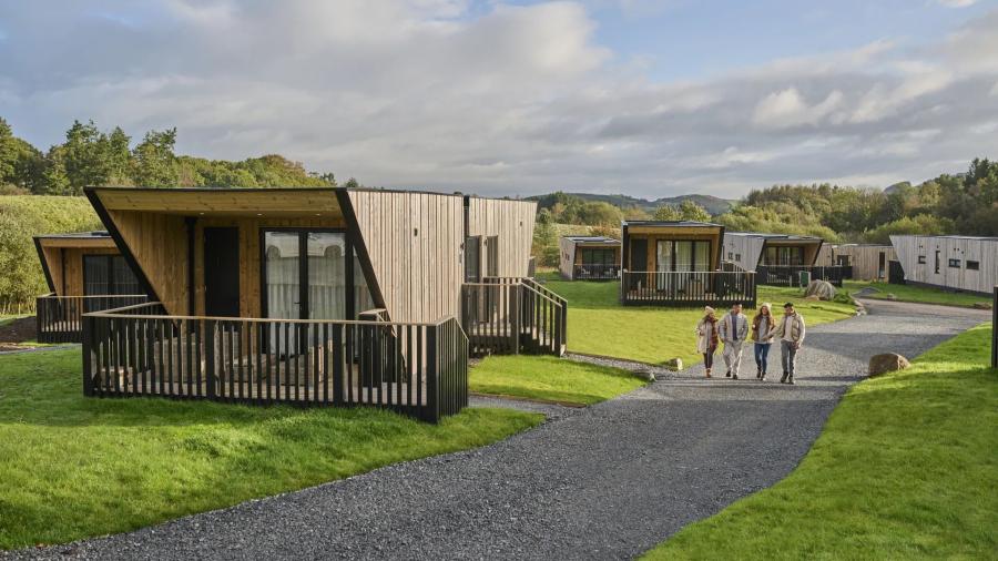 the lodges in the grounds at Barnsoul Holiday Resort