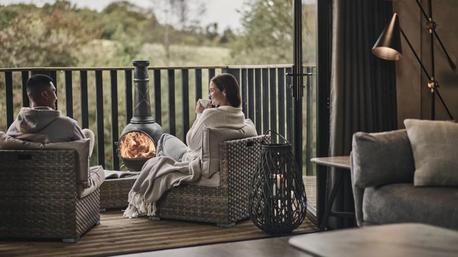 enjoying a relaxing lodge holiday at Barnsoul Holiday Resort