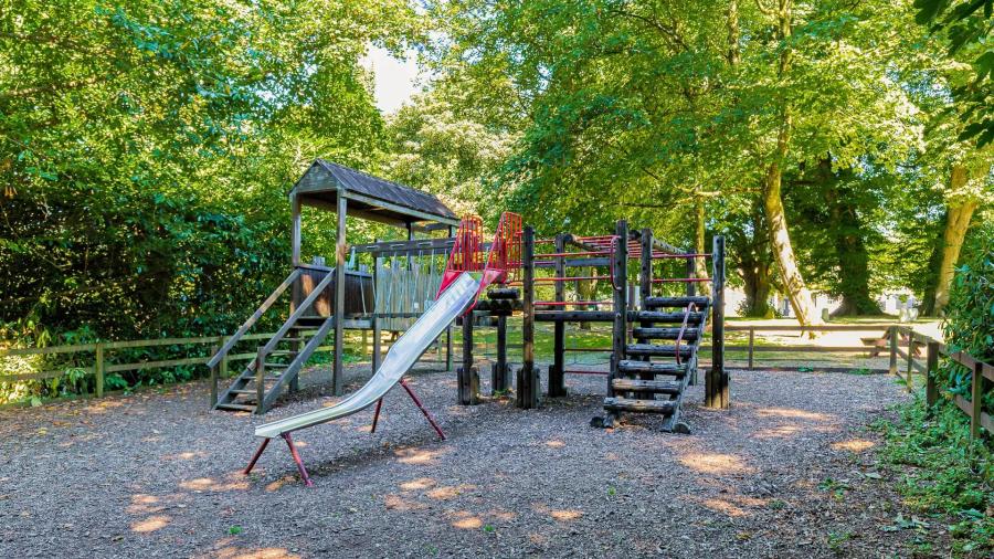 the childrens playground at the Clowance Estate