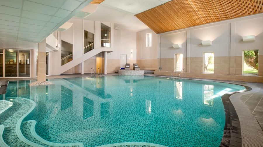 the indoor swimming pool at the Clowance Estate