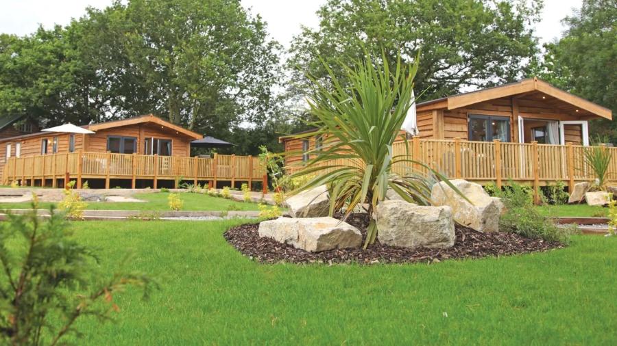 Marwell Resort lodges in the grounds