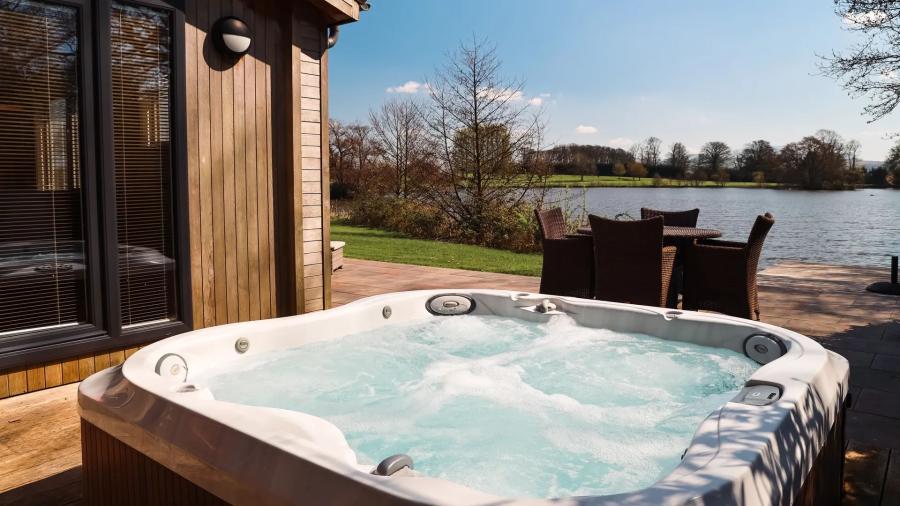 hot tub lodge holidays at North Lakes Lodges near Aspatria