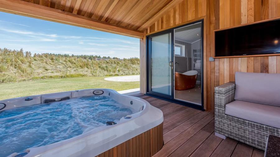 hot tub holidays in a lodge at North Lakes Lodges near the Lake District