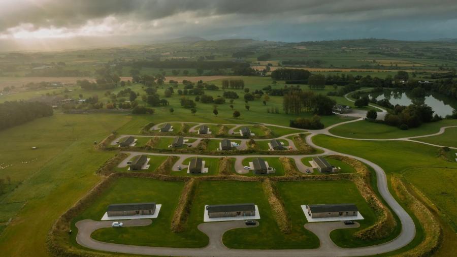 looking down over North Lakes Lodges near the Lake District in Cumbria