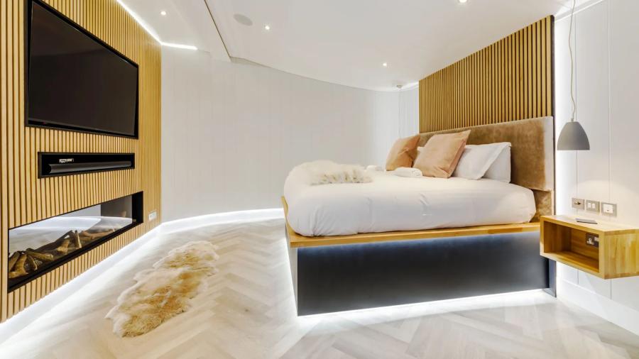 inside a luxury lodge at North Lakes Lodges