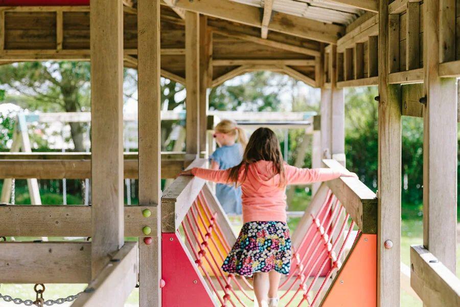 kids having fun on holiday at Padstow Holiday Village