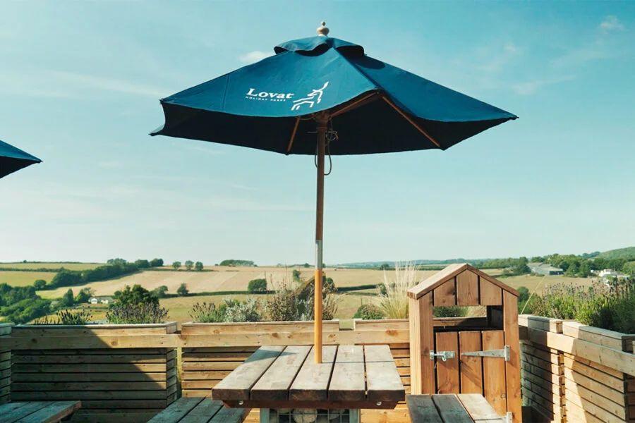 Penmarlam Lodge Retreat holidays in cornwall with countryside views