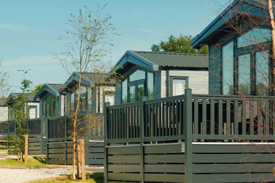 lodges at Penmarlam Lodge Retreat in Cornwall