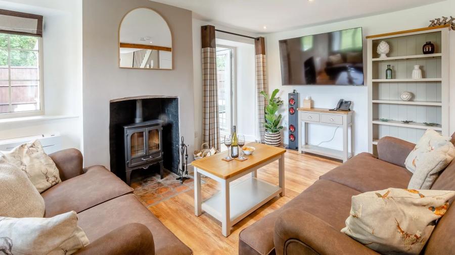 inside a lodge at Rockingham Forest Holiday Park