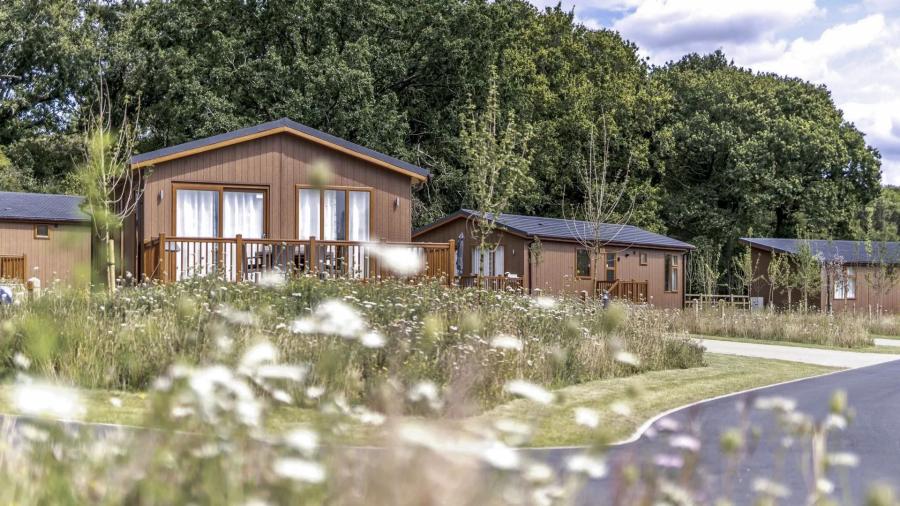 the lodges at Rockingham Forest Holiday Park