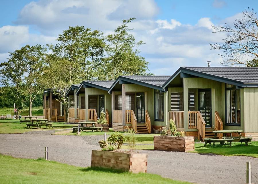 luxury lodges at silverwood holiday resort in perthshire