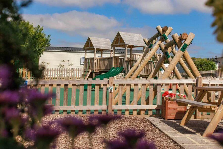the adventure playground at Sun Haven Holiday Park