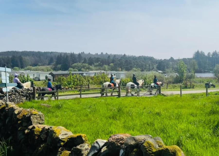 pony trekking at three lochs holiday park in newton stuart