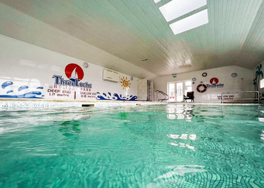 indoor swimming pool at three lochs holiday park in newton stuart