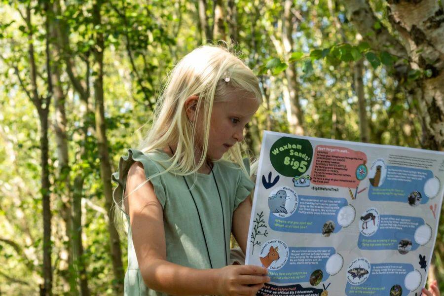 exploring the wildlife at Waxham Sands Holiday Park