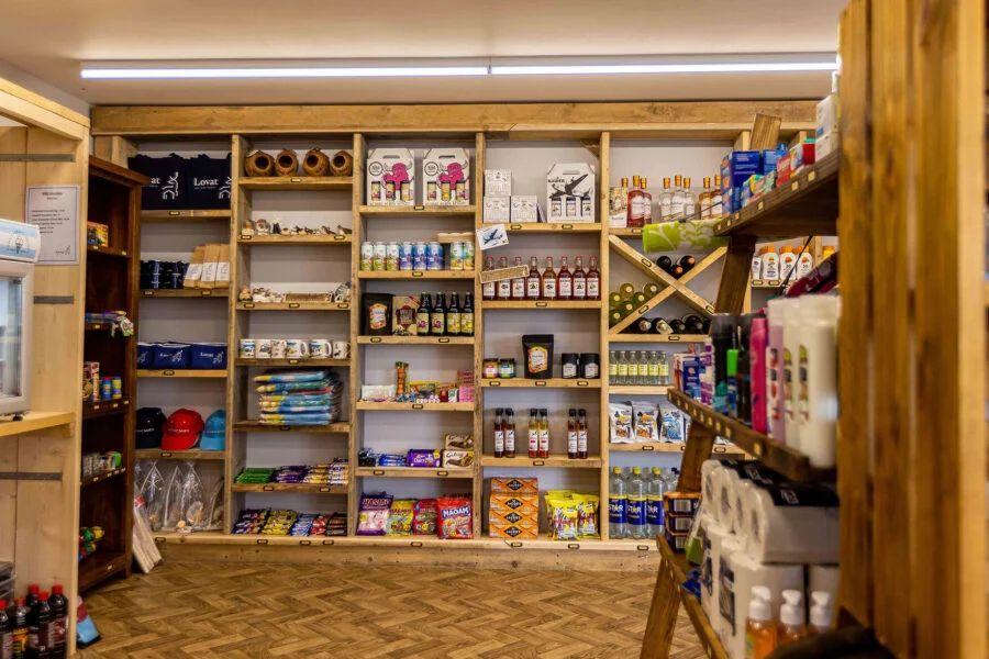 the shop at Waxham Sands Holiday Park