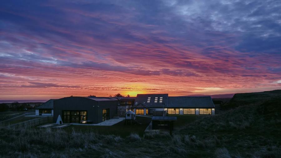 Whitekirk Hill Resort at night