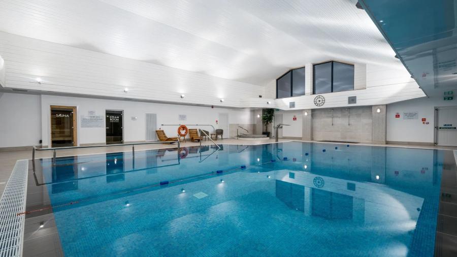 the indoor swimming pool at Whitekirk Hill Resort