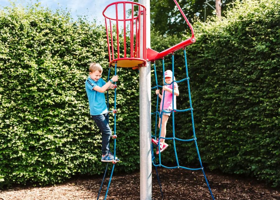 outdoor playground at erigmore holiday park in perthshire