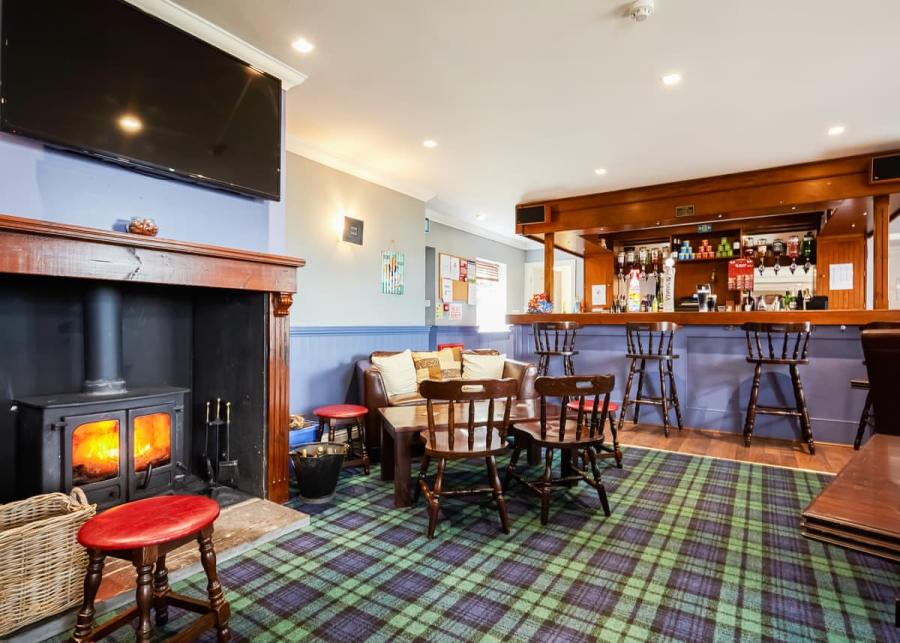 bar at letham feus holiday park in fife