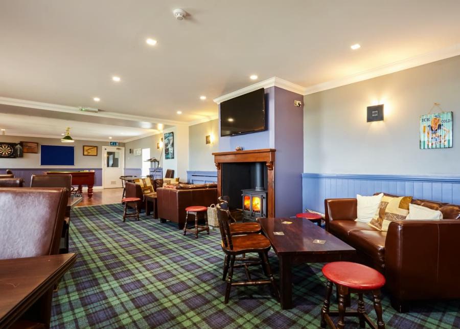 bar and restaurant at letham feus holiday park in fife