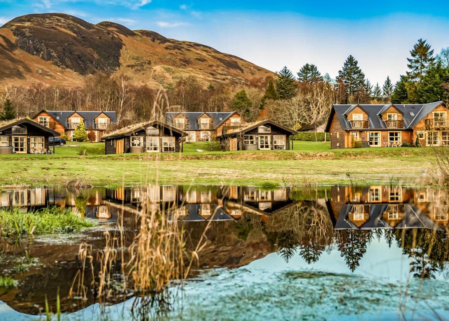 luxury lodges at loch lomond near balmaha