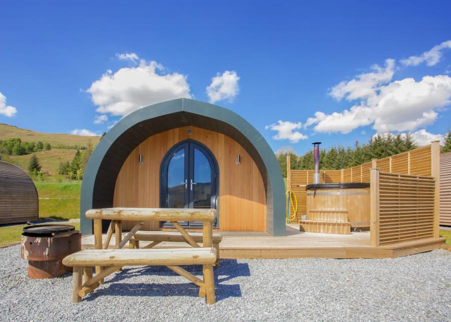 glamping at loch tay highland lodge park near killin