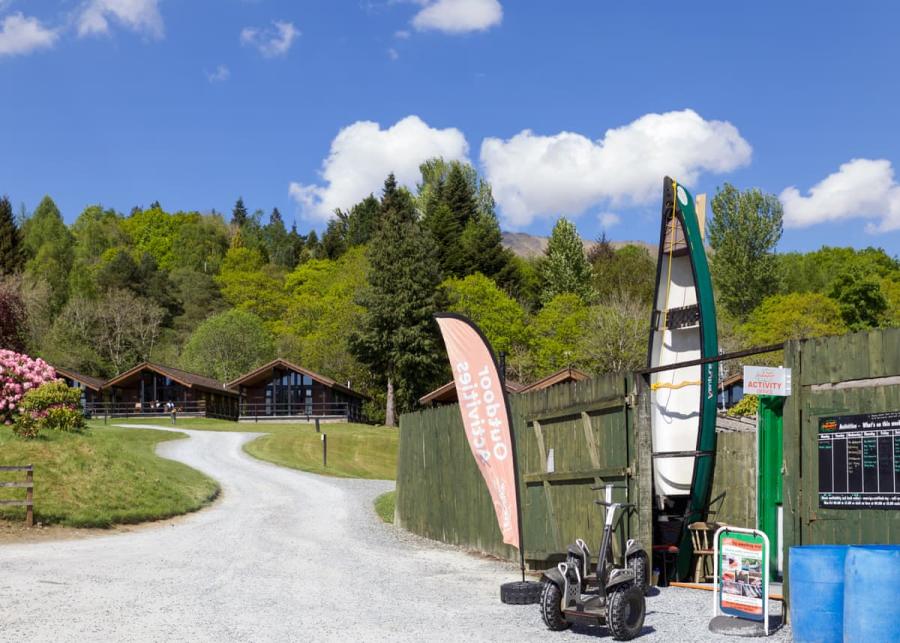 water sports at loch tay highland lodge park near killin