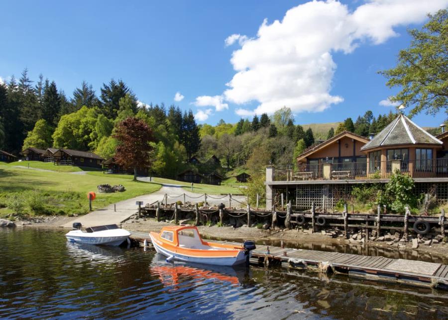waterside at loch tay highland lodge park near killin
