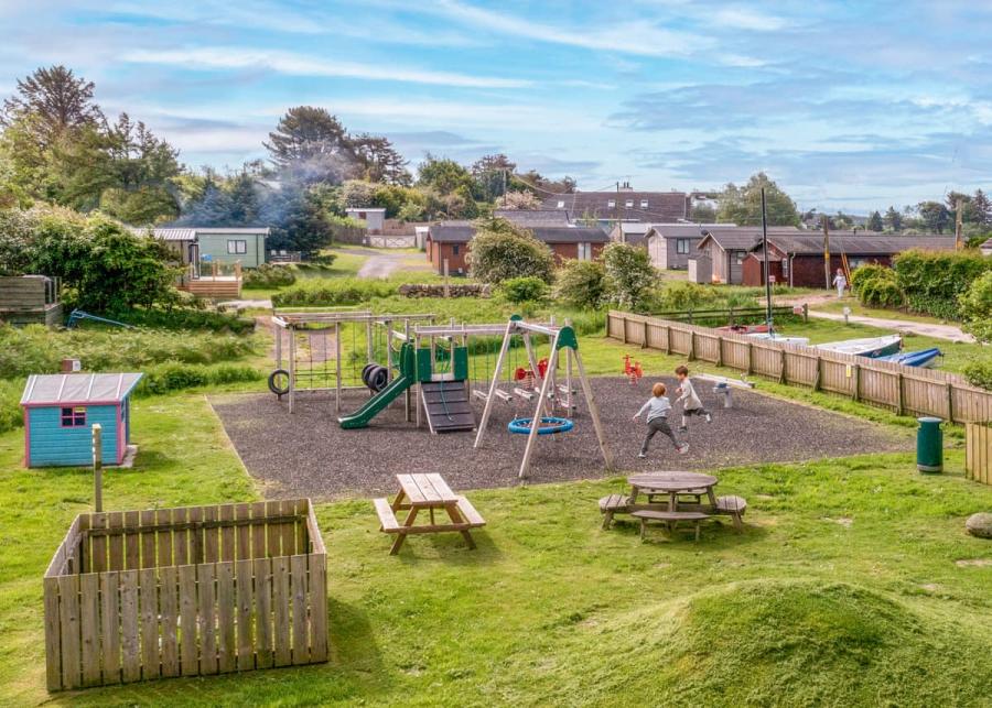adventure playground at sandgreen holiday park in dumfries & galloway