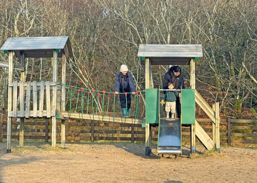 adventure playground at tralee bay holiday park in argyll & bute