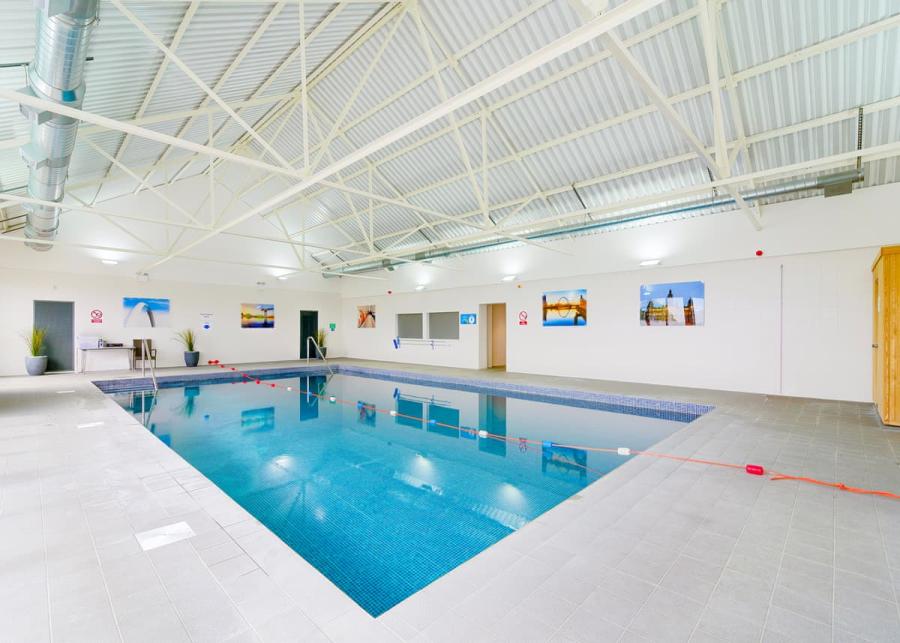 indoor swimming pool at viewfield manor holiday park in ayrshire
