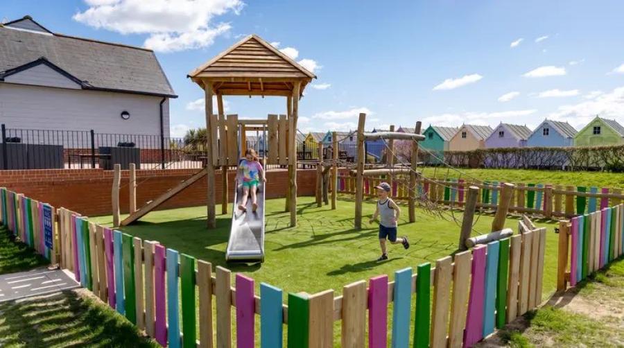 the kids adventure playground at West Mersea Holiday Park