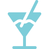 Icon of a cocktail drink and glass
