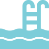 Icon of a pool with steps