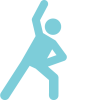 Icon of person stretching